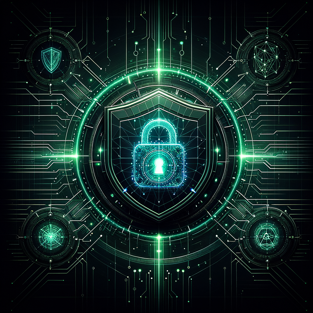 Cybersecurity shield and digital protection